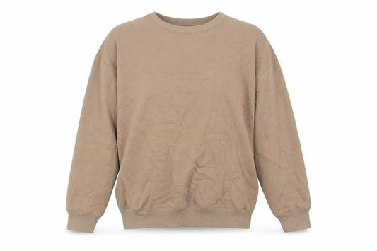New Look Womens Beige Cotton Pullover Sweatshirt Size S