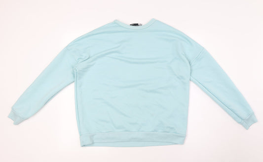 ASOS Womens Blue Polyester Pullover Sweatshirt Size 10