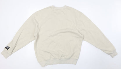 River Island Mens Beige Cotton Pullover Sweatshirt Size S