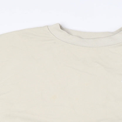 River Island Mens Beige Cotton Pullover Sweatshirt Size S