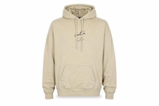 The Couture Club Mens Beige Cotton Pullover Hoodie Size S
