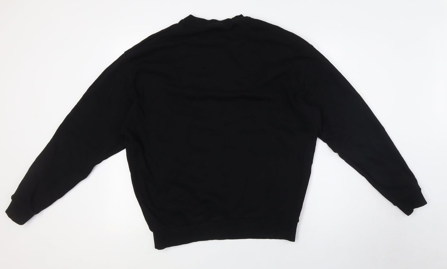 ASOS Mens Black Cotton Pullover Sweatshirt Size S