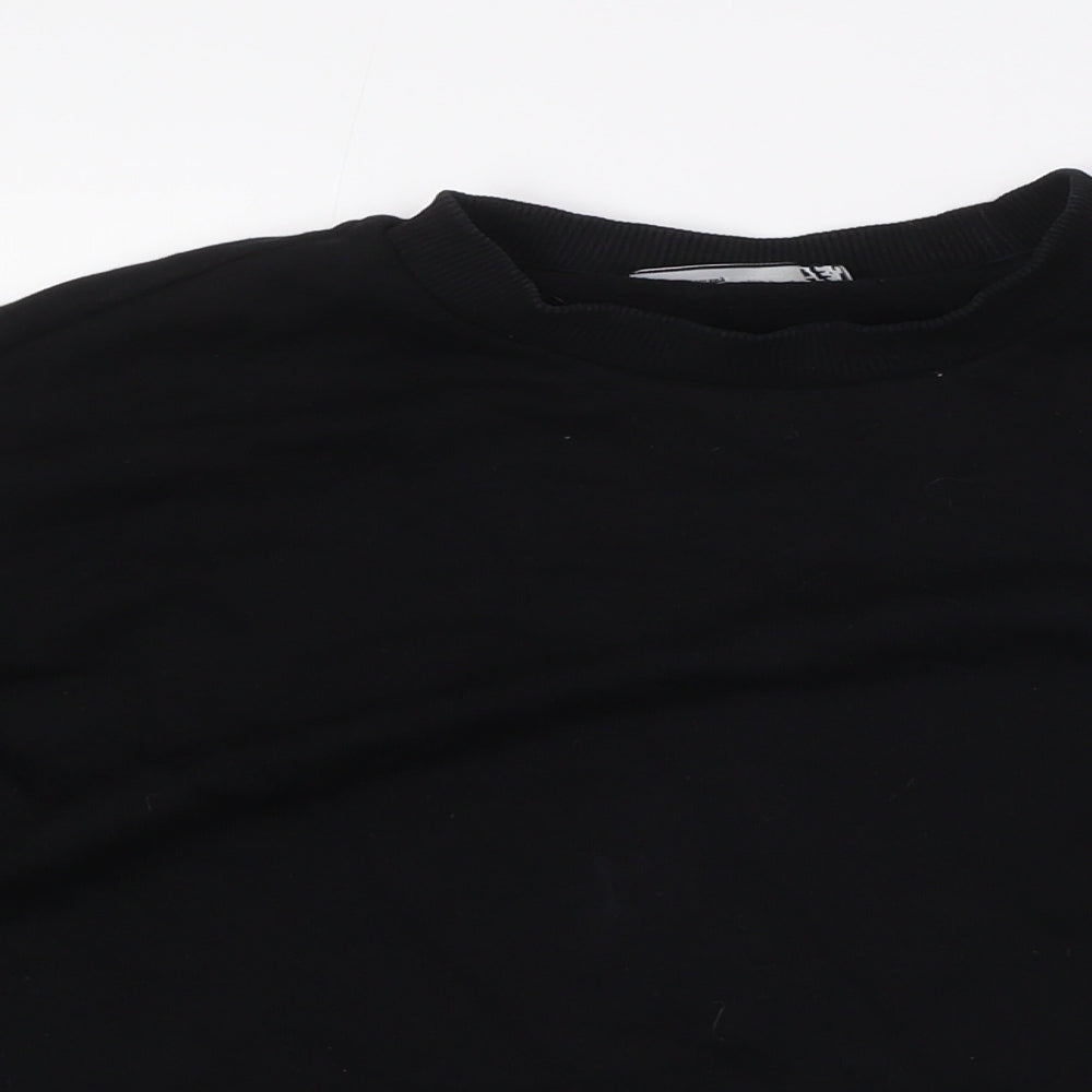 ASOS Mens Black Cotton Pullover Sweatshirt Size S