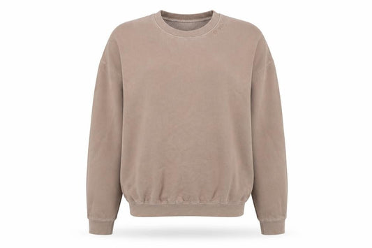 As You Womens Beige Polyester Pullover Sweatshirt Size S
