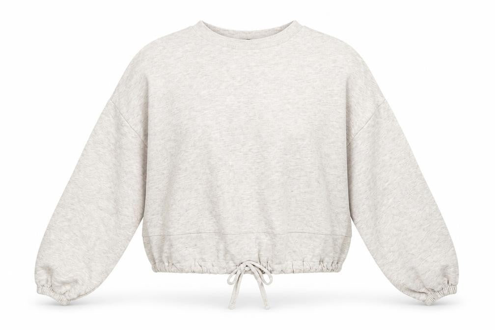 Marks & Spencer Womens Beige Cotton Pullover Sweatshirt Size 8 - Pull Waist