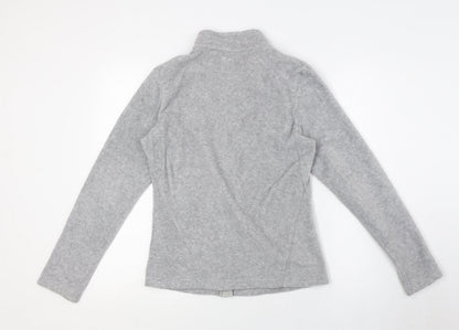 Decathlon Womens Grey Jacket Size S Zip - Zip pockets