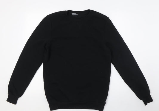 Alphar One Mens Black Polyester Pullover Sweatshirt Size S
