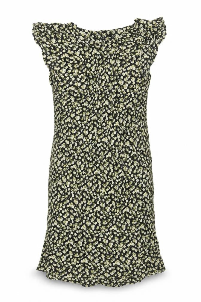 H&M Womens Multicoloured Floral Viscose Shift Size 6 Boat Neck
