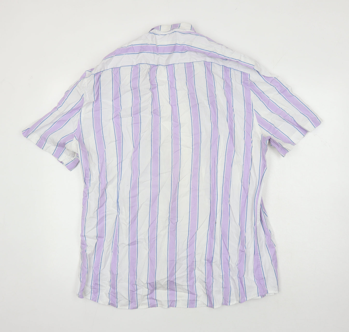River Island Womens Multicoloured Polka Dot 100% Cotton Basic Blouse Size 2XL Collared