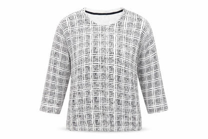 Next Womens Multicoloured Roll Neck Geometric Viscose Pullover Jumper Size 12