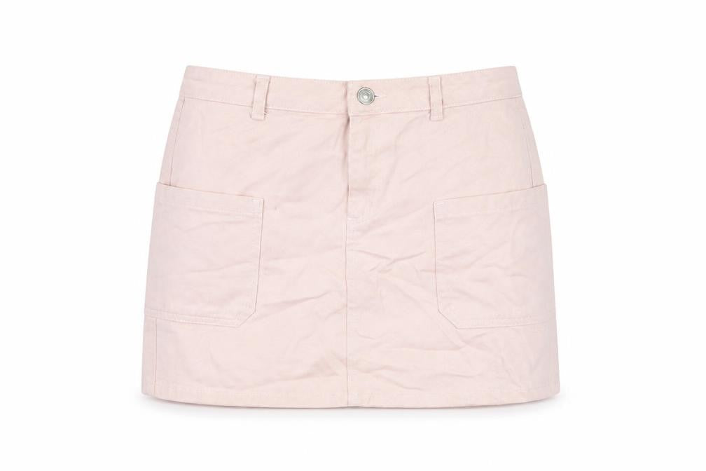 BDG Womens Pink Cotton Mini Skirt Size S Zip