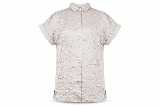 Missguided Womens Grey Polyester Shirt Dress Size 4 Collared Button