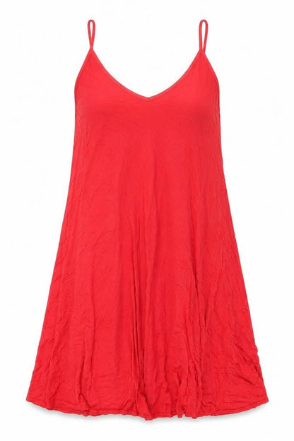 Boohoo Womens Red Viscose Shift Size 8 V-Neck Pullover