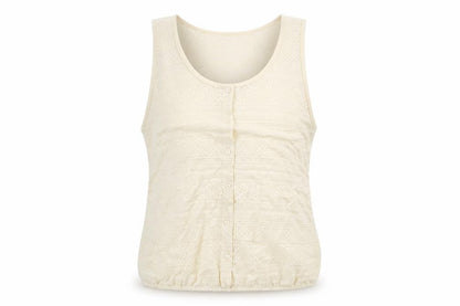 River Island Womens Ivory Polyester Basic T-Shirt Size 12 Scoop Neck