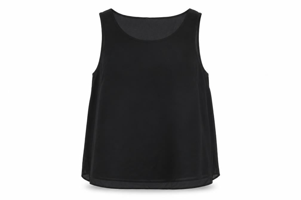Dorothy Perkins Womens Black Polyester Basic T-Shirt Size 12 Round Neck