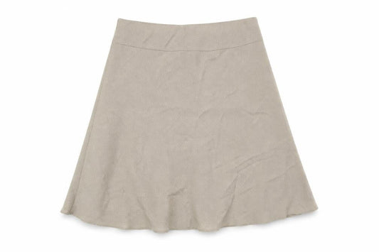 Marks & Spencer Womens Beige Polka Dot Polyester A-Line Skirt Size 14