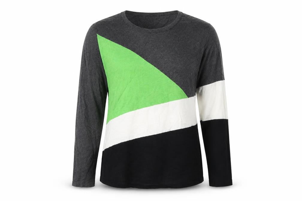 Marble Womens Multicoloured Round Neck Cotton Pullover Jumper Size L