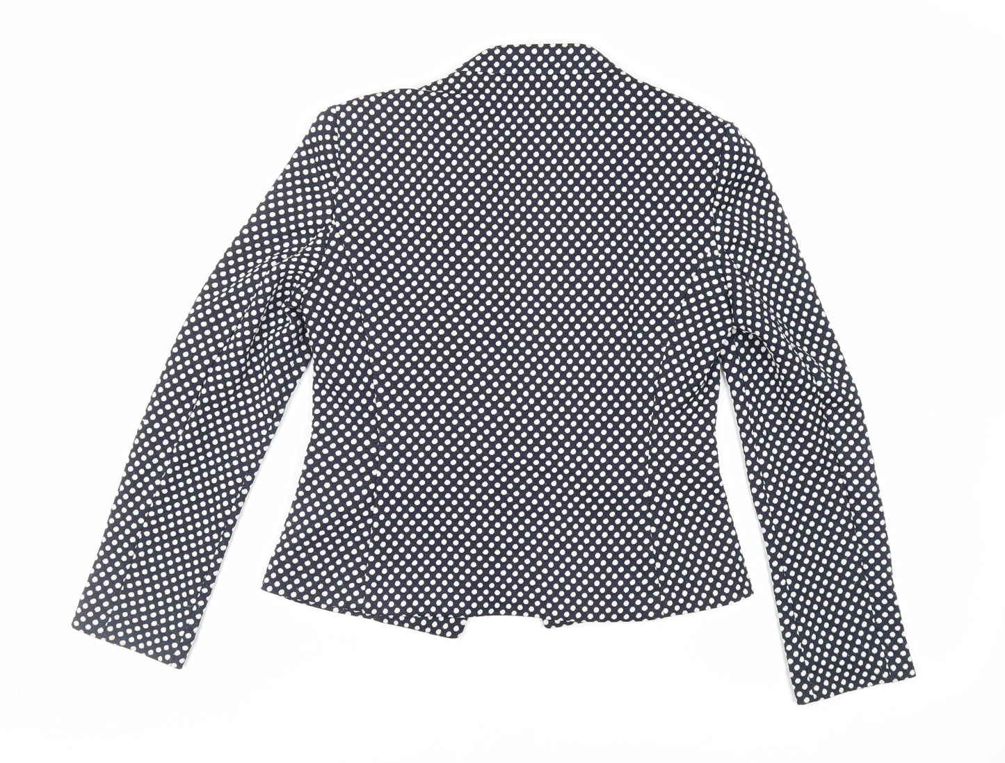Marks and Spencer Womens Blue Polka Dot Jacket Blazer Size 10 - Open