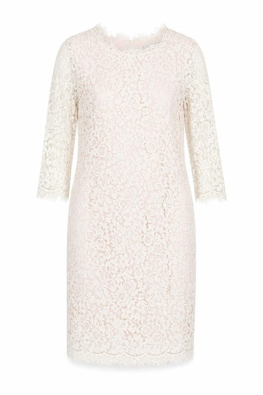 H&M Womens Pink Polyamide Pencil Dress Size M Round Neck Zip