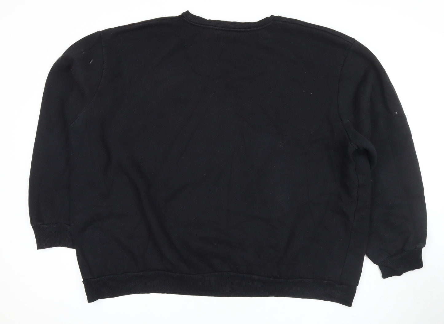 Label J Mens Black Cotton Pullover Sweatshirt Size 4XL - City Studio
