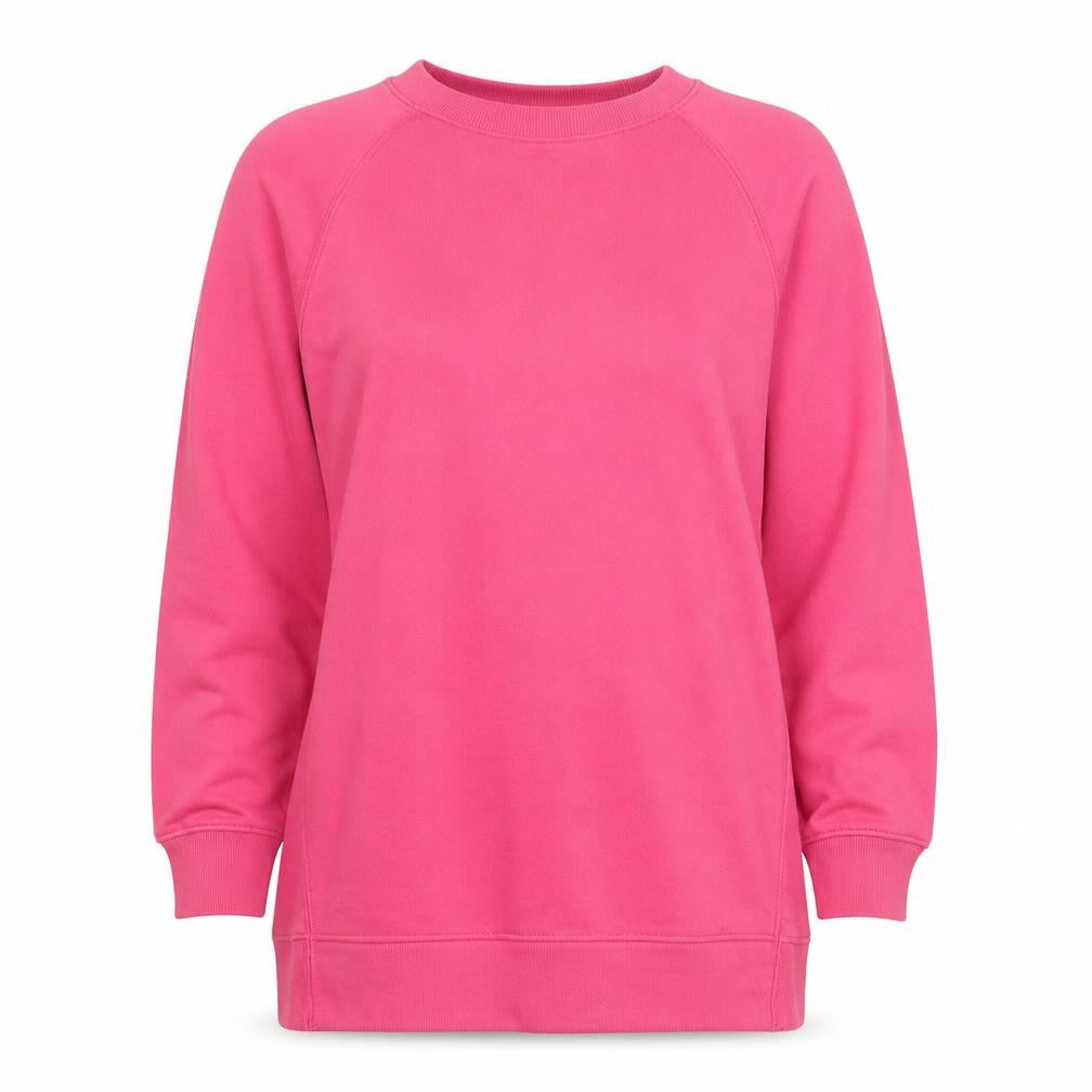 H&M Womens Pink Cotton Pullover Sweatshirt Size L Pullover