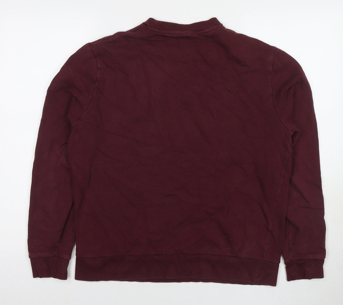 ASOS Womens Red Cotton Pullover Sweatshirt Size M Pullover