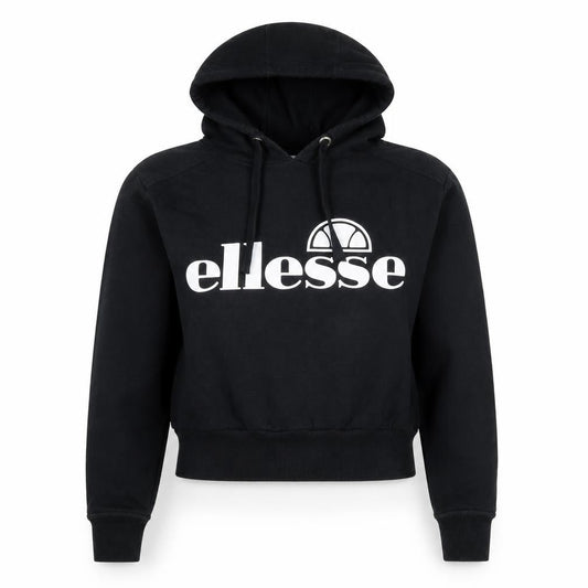 Ellesse Womens Black Cotton Pullover Hoodie Size M Pullover