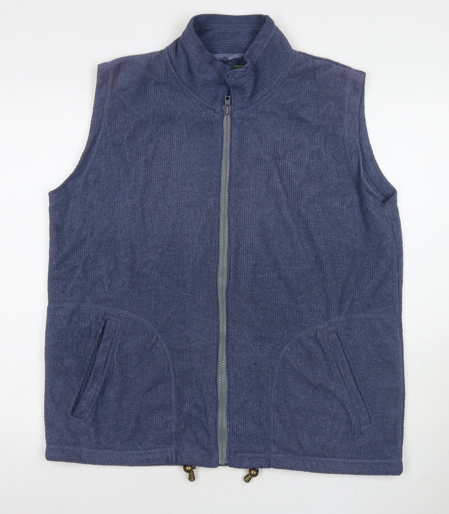 Equorian Womens Blue Gilet Waistcoat Size 14 Zip - Size 14-16