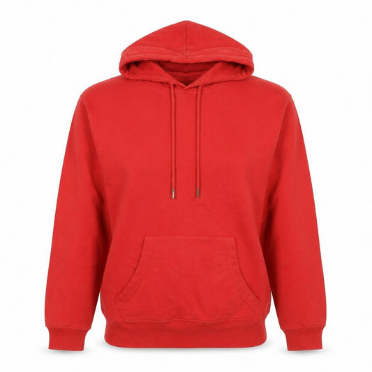 New Look Womens Red Cotton Pullover Hoodie Size 10 Pullover