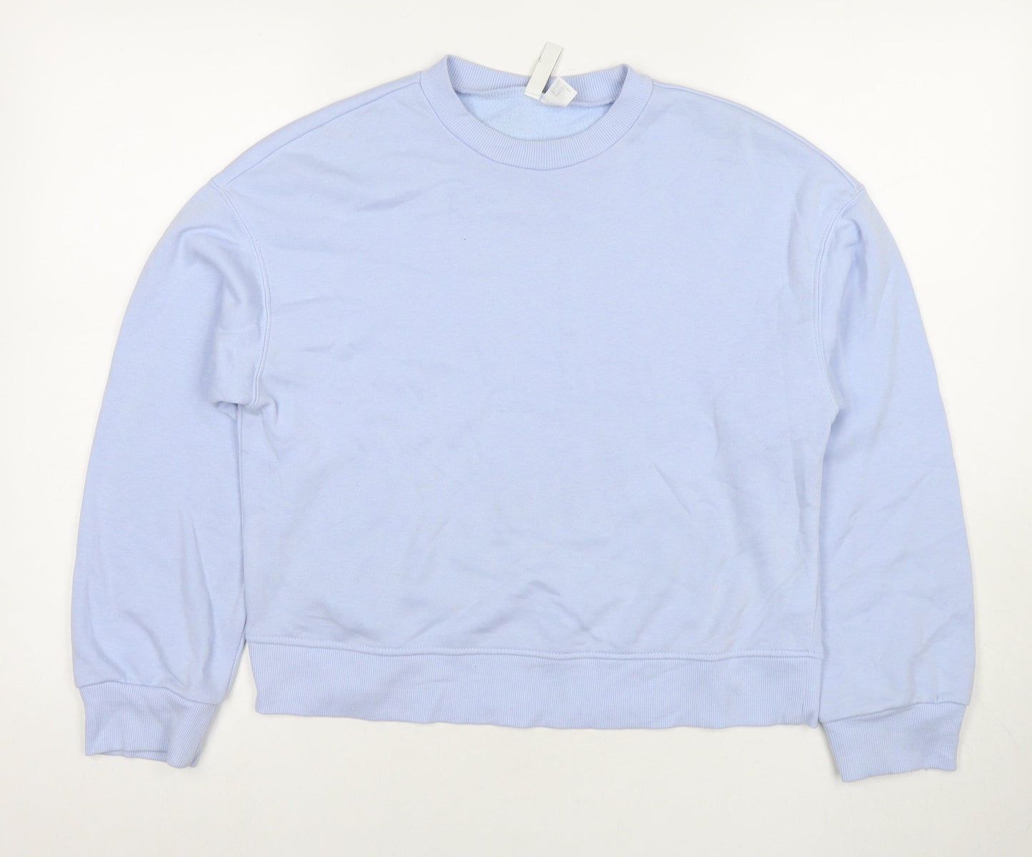 Divided by H&M Womens Blue Cotton Pullover Sweatshirt Size XS Pullover
