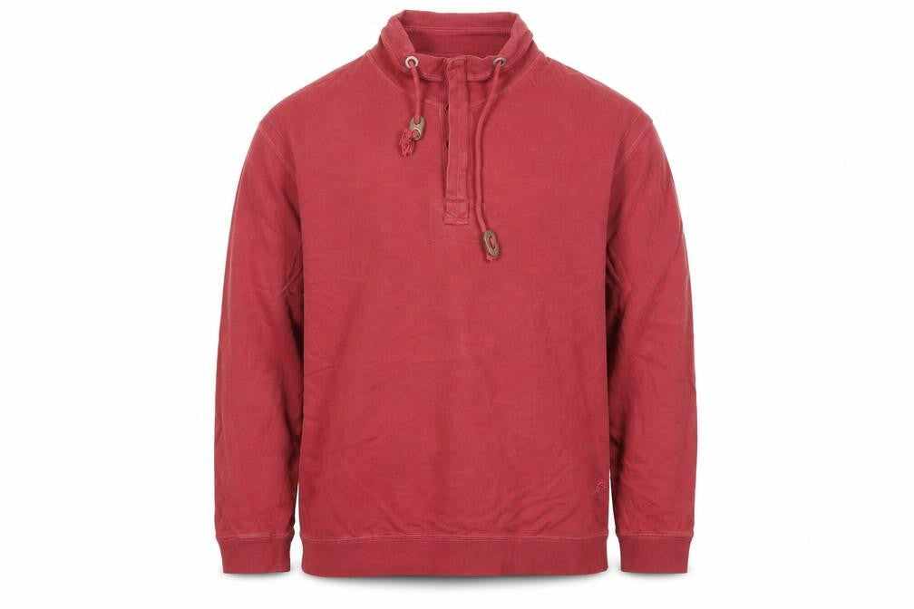 William&Brown Mens Red Cotton Pullover Sweatshirt Size XL