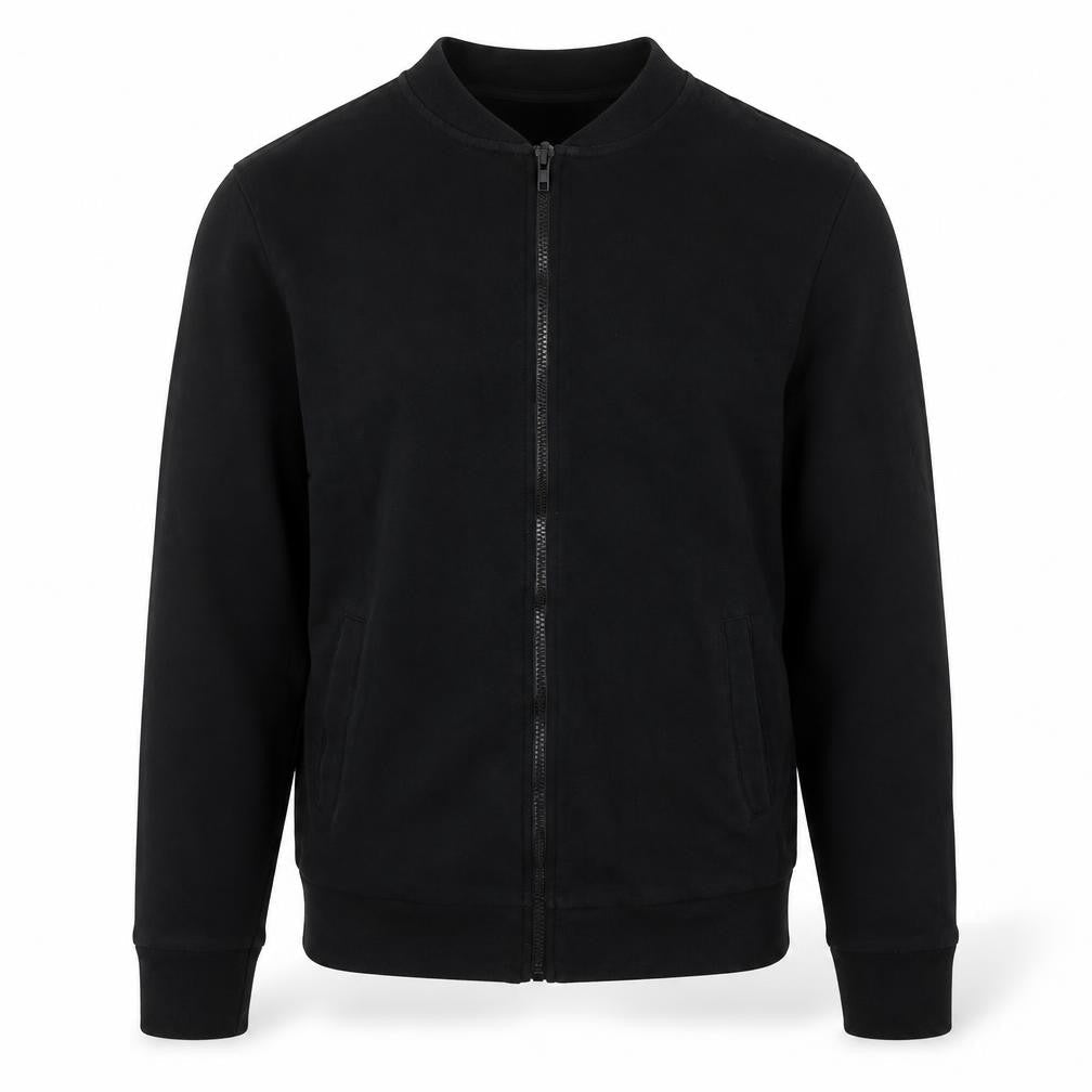 Topman Mens Black Cotton Full Zip Sweatshirt Size S