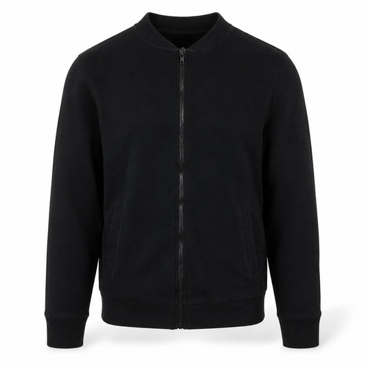 Topman Mens Black Cotton Full Zip Sweatshirt Size S