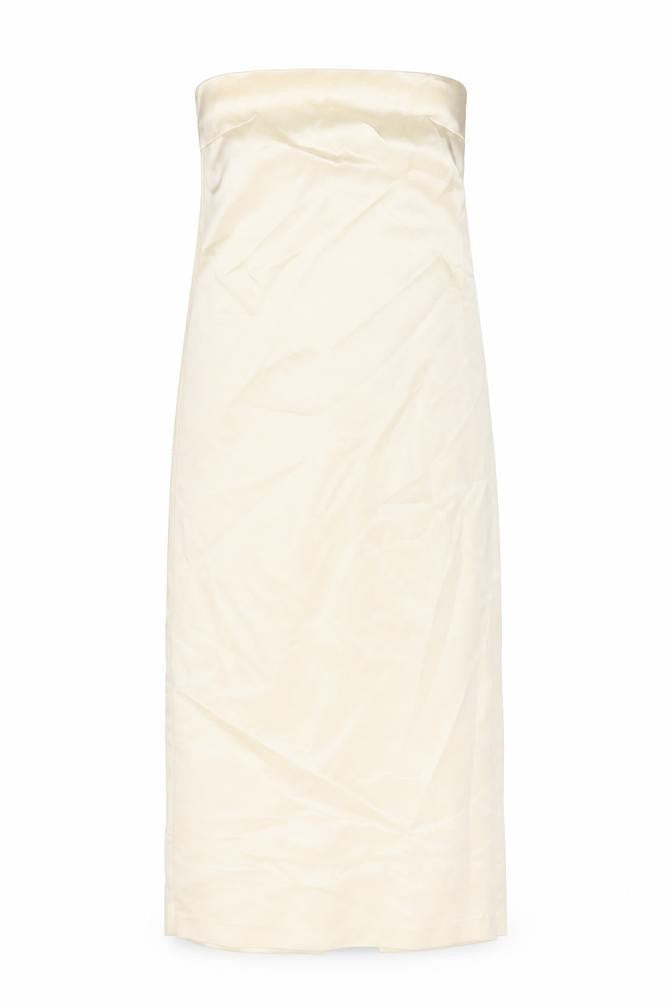 Zara Womens Beige Polyester A-Line Size XS Square Neck Zip