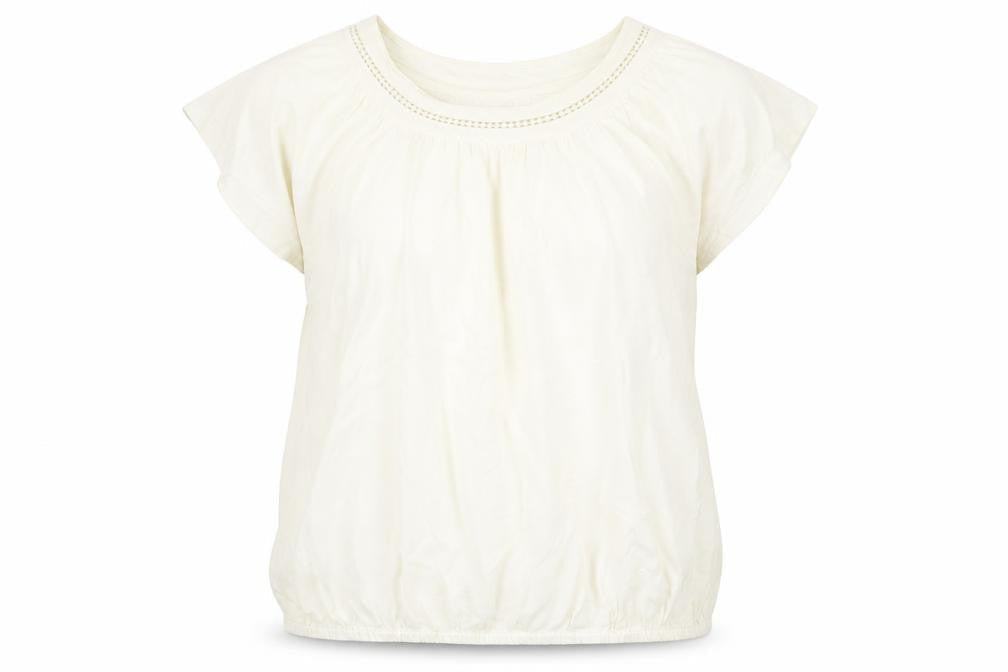 Cotton Traders Womens Orange Cotton Basic T-Shirt Size 14 Round Neck
