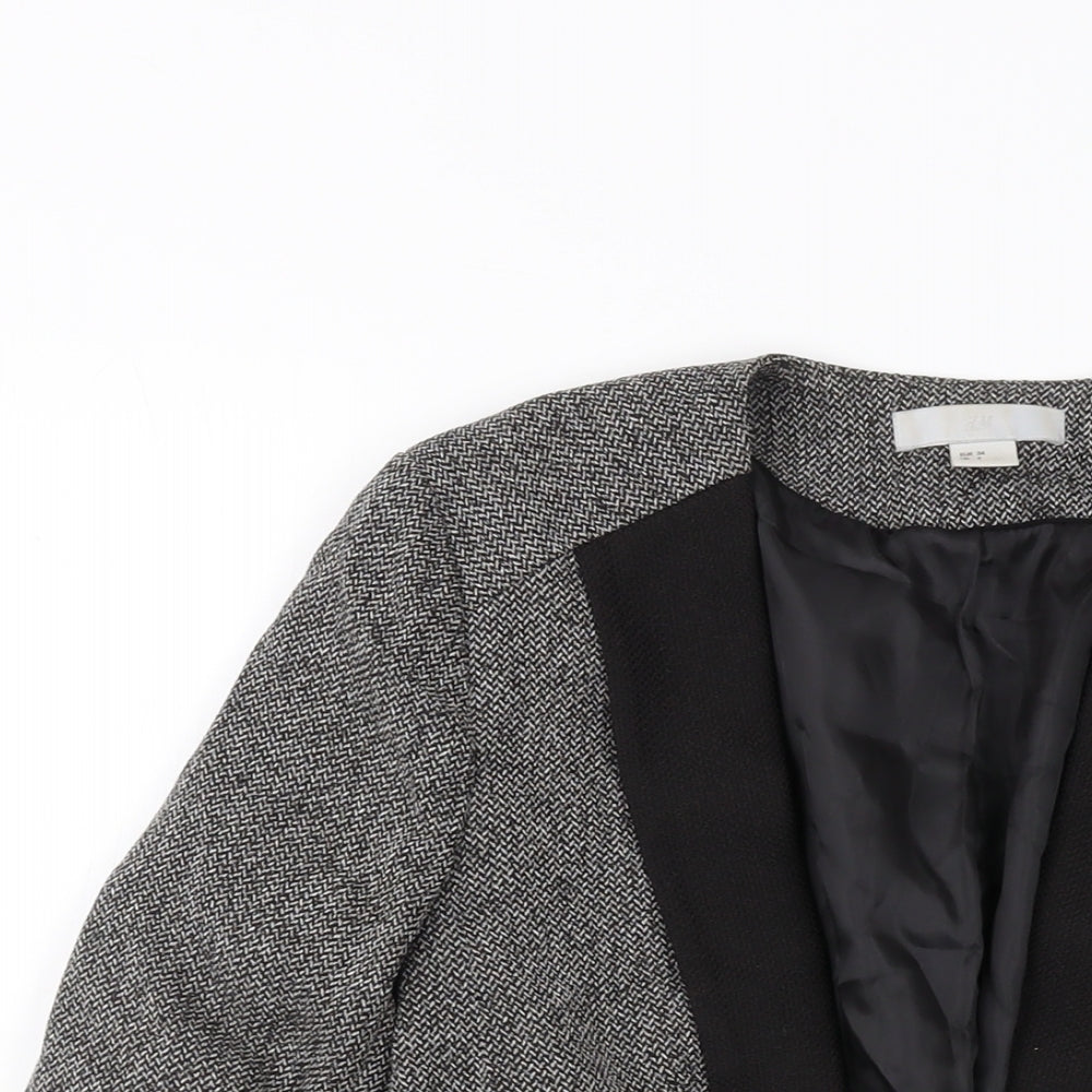 H&M Womens Grey Jacket Size 6