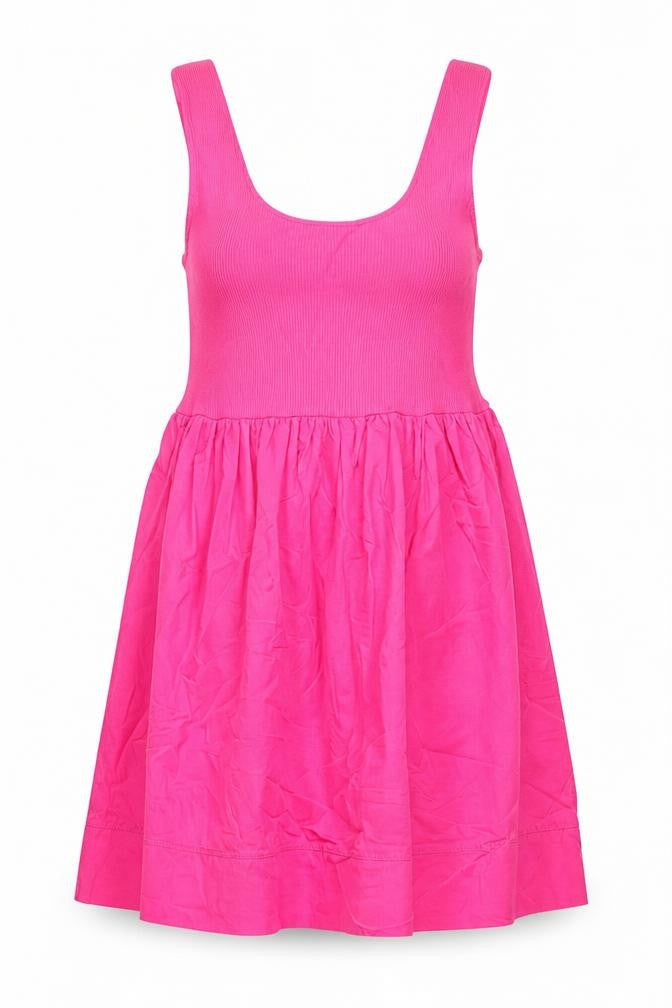 Zatra Womens Pink Cotton A-Line Size M Round Neck Pullover