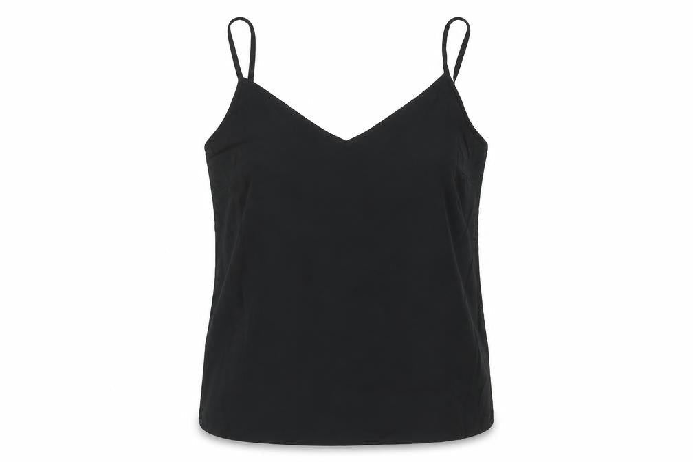 Marks & Spencer Womens Black Polyester Camisole Blouse Size 10 V-Neck