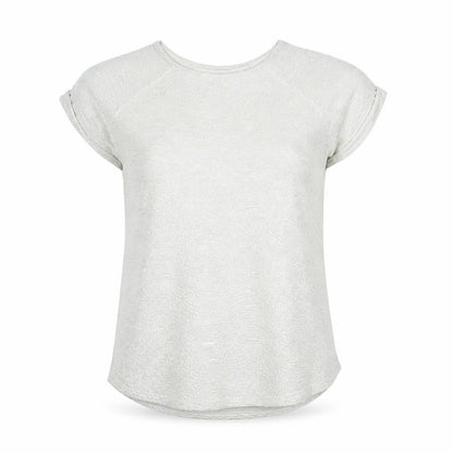 River Island Womens Silver Polyester Basic Blouse Size 12 Round Neck