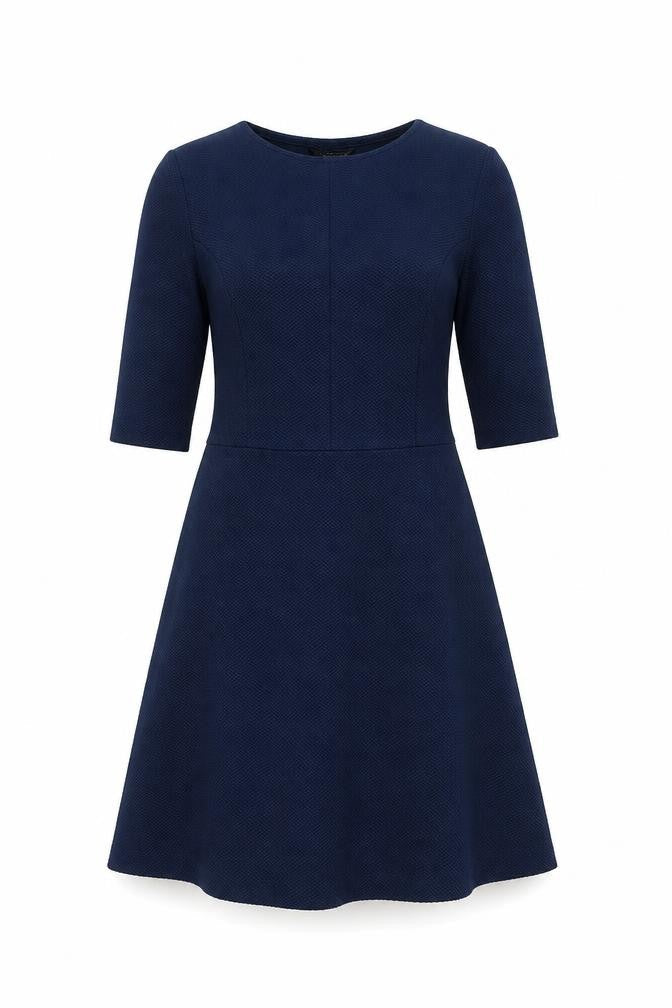 Topshop Womens Blue Polyester A-Line Size 8 Round Neck Pullover