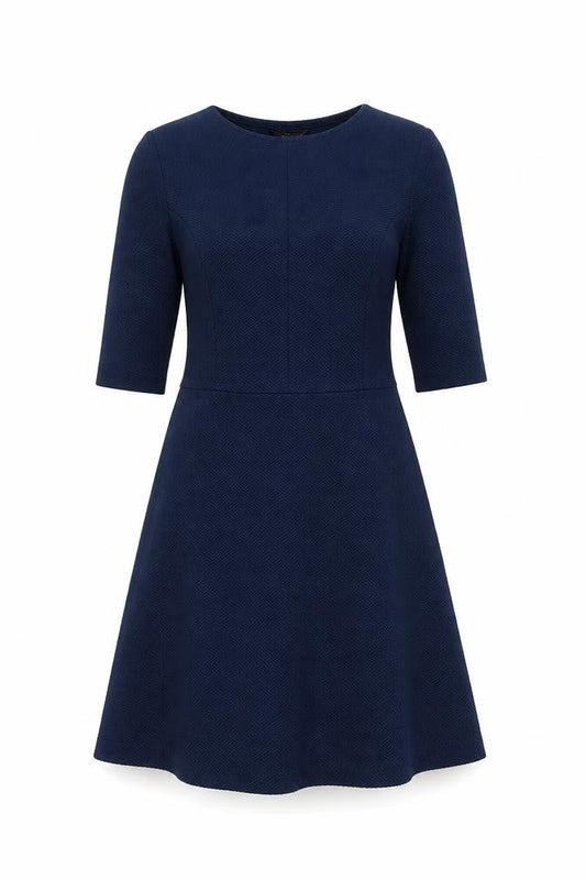 Topshop Womens Blue Polyester A-Line Size 8 Round Neck Pullover