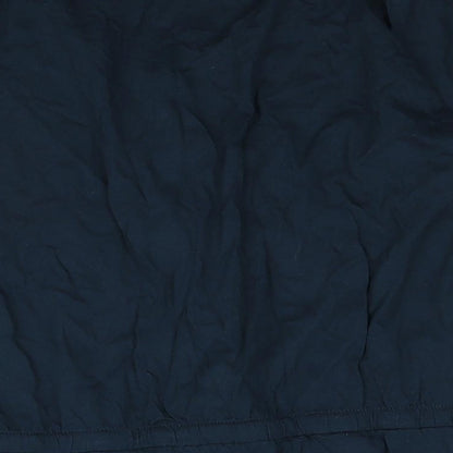 Women'secret Womens Blue Viscose Basic Button-Up Size 2XL Round Neck - Drawstring Detail