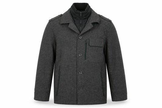 Autograph Mens Grey Jacket Size L Zip