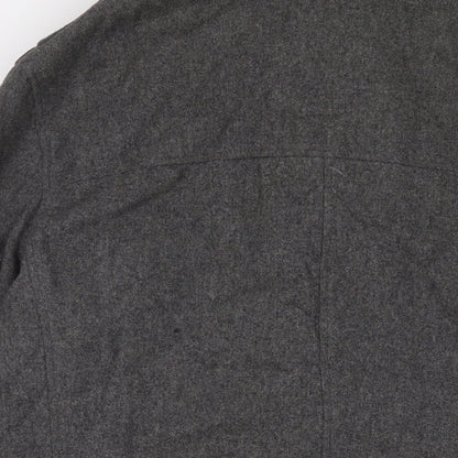 Brand and care label for Autograph men’s grey jacket, size L, zip