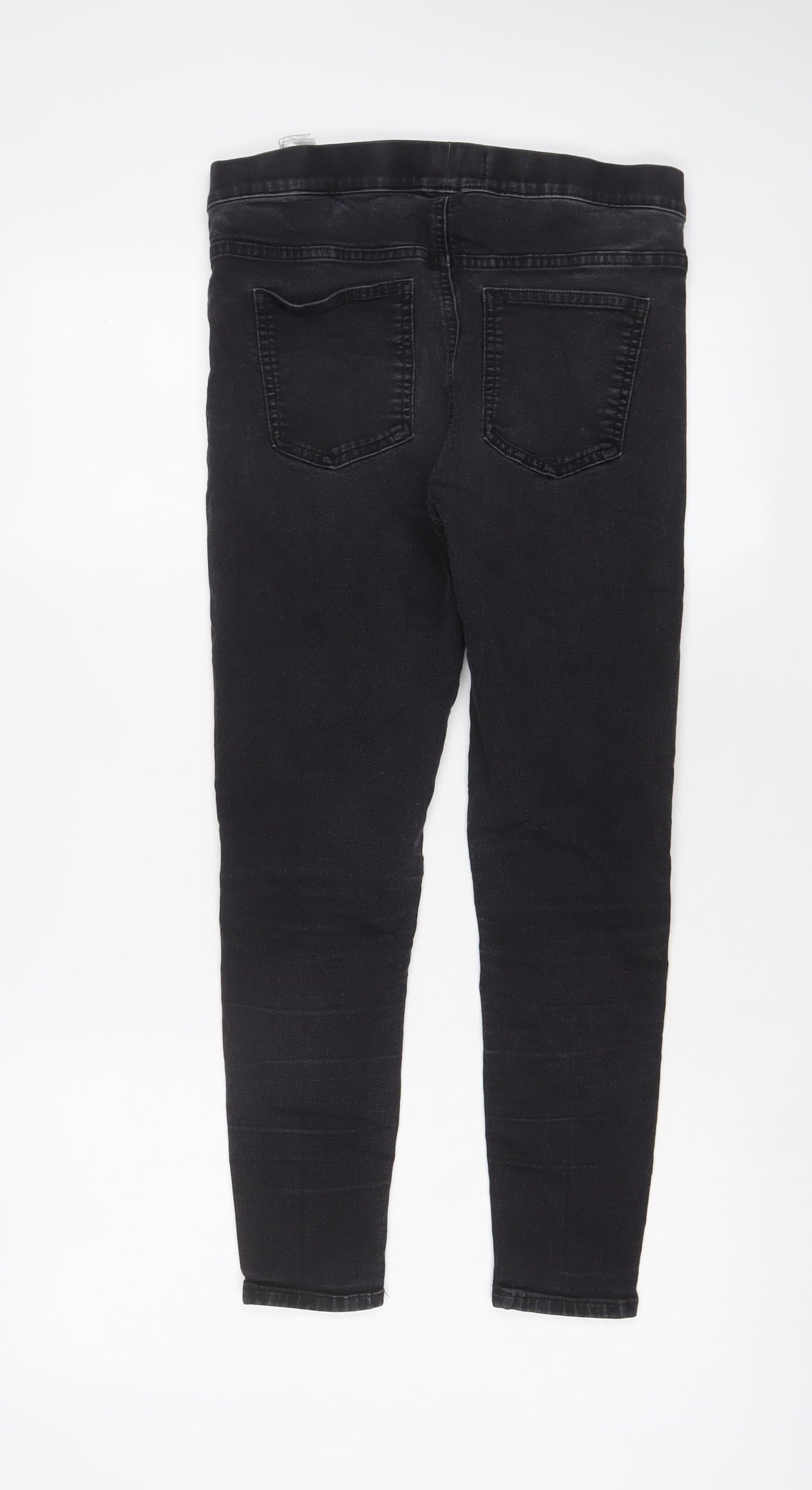Marks and Spencer Womens Grey Cotton Jegging Jeans Size 12 L24 in Regular