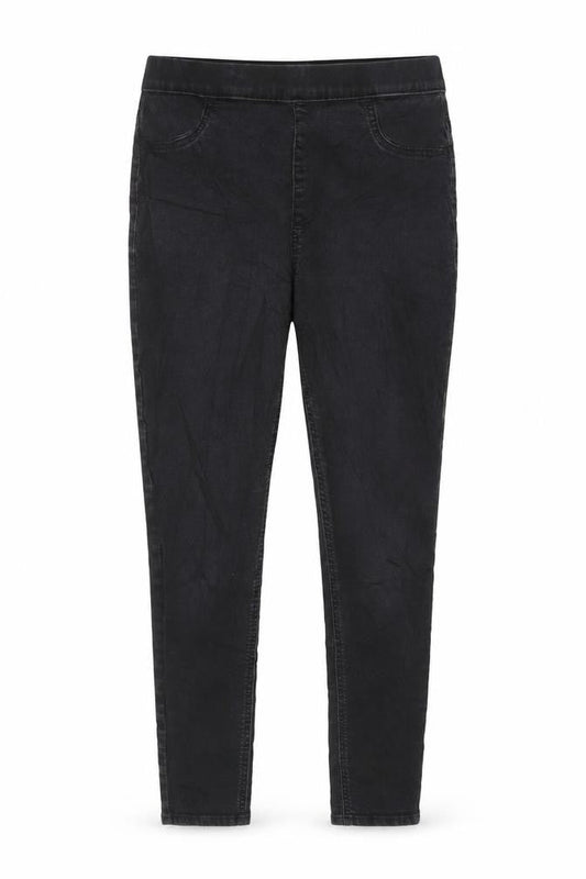 Marks & Spencer Womens Grey Cotton Jegging Jeans Size 12 L28 in Regular