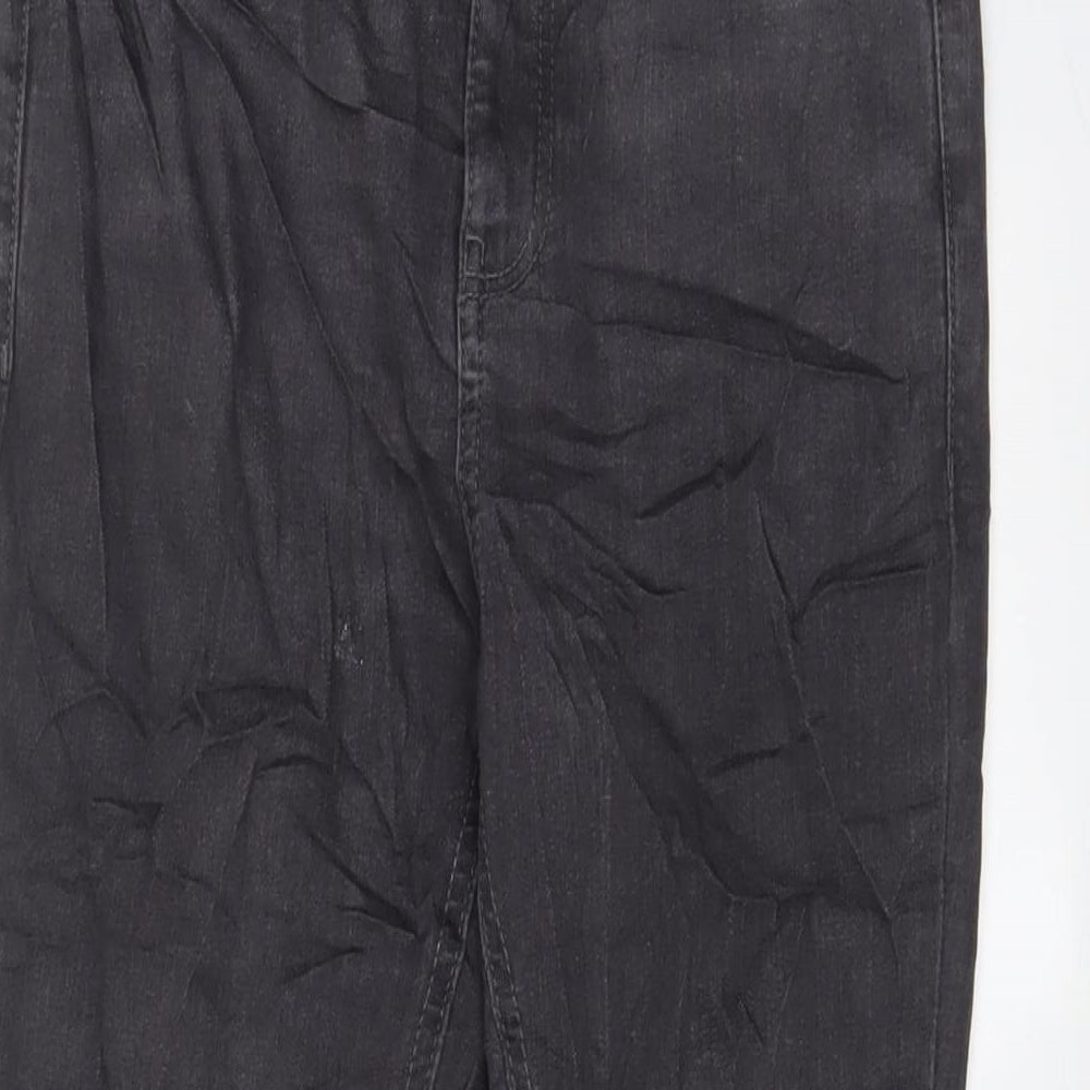 Dorothy Perkins Womens Grey Cotton Skinny Jeans Size 8 L27 in Regular Zip