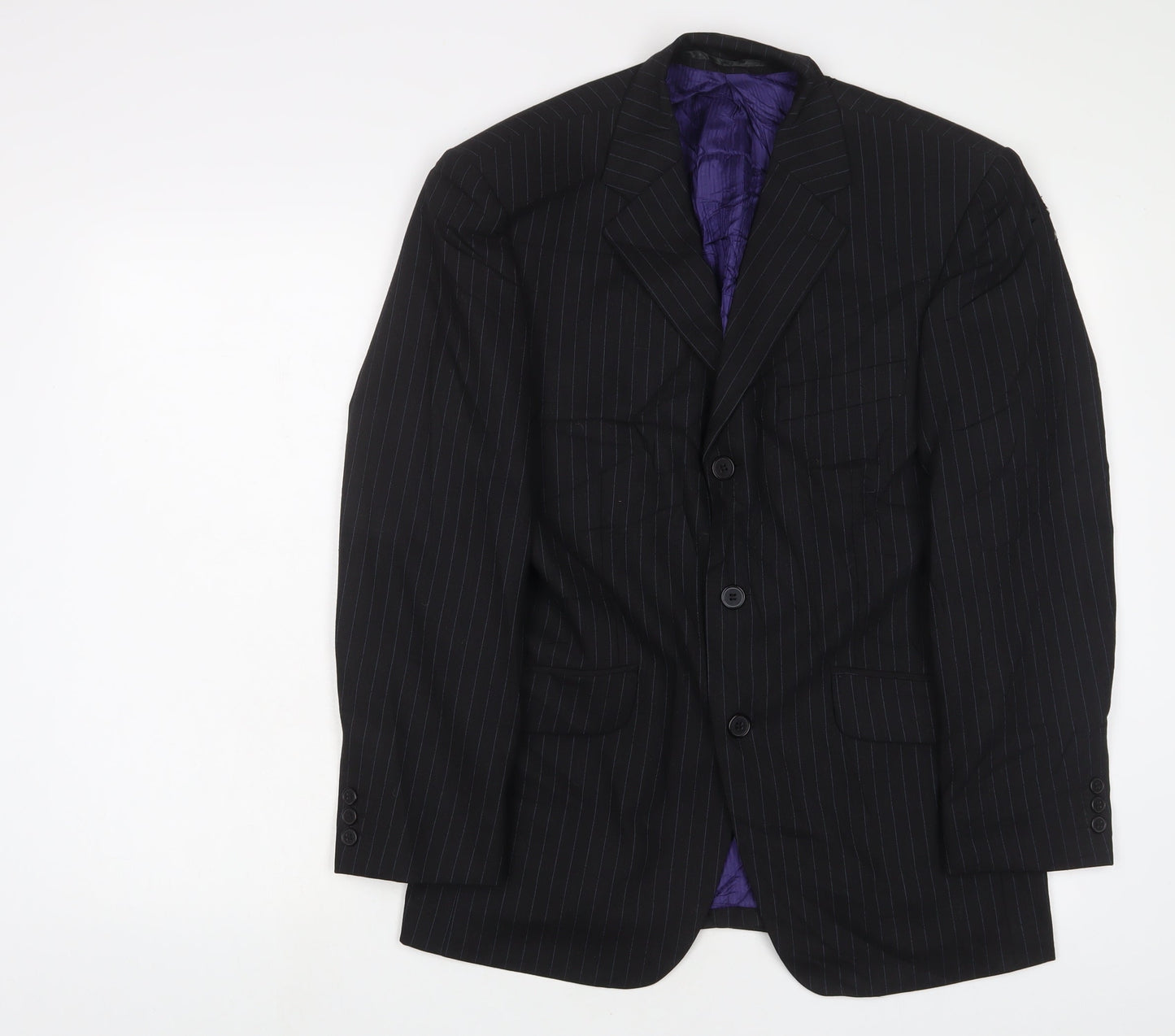 Burton Mens Grey Wool Jacket Suit Jacket Size 36 Regular