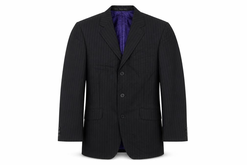Burton Mens Grey Wool Jacket Suit Jacket Size 36 Regular