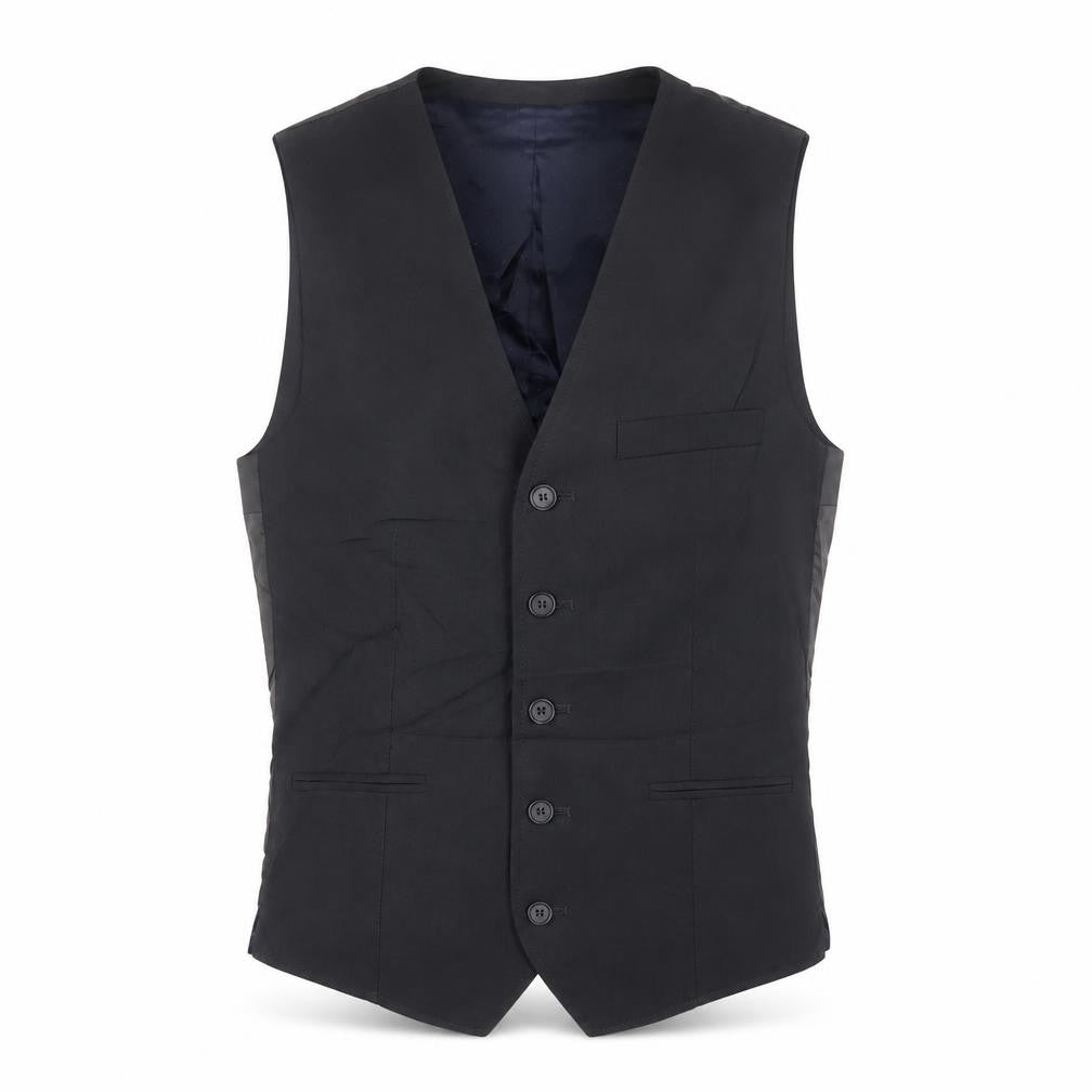 Topman Mens Grey Polyester Jacket Suit Waistcoat Size 36 Regular
